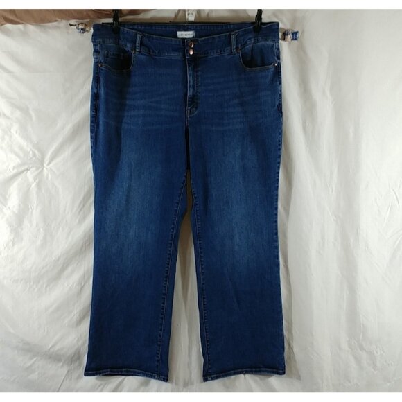 Lane Bryant Women's Blue Bootcut Flex Waist Tighter Tummy Jeans Plus Size 26 - Picture 1 of 9